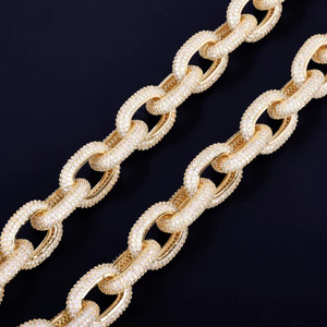 High Quality 925 <b>Silver</b> Cuban Chain <b>Necklace</b> <b>for</b> <b>Men</b> <b>Silver</b> 925 Moissanite Hip Hop Style Jewelry Perfect <b>for</b> Gifts - Product Image 4