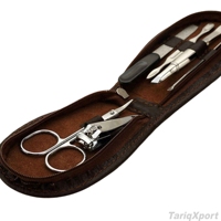 Juego de Manicura y Pedicura Profesional de 6 Piezas, Caja de Lujo, Acero Inoxidable de Alta Calidad, Logotipo Personalizado, 5 en 1, 7 en 1