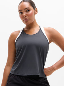 <b>Womens</b> Breathable Loose Fit Sleeveless O-Neck Workout Tank Top with High Waist <b>Capri</b> <b>Leggings</b> in Polyester/Cotton - Product Image 4