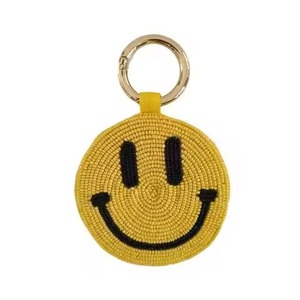 Stylish Seed Beads Beaded Embroidery Keychain Design Handmade Seed Beads Embroidered Keychain Fashion Style - Product Image 2