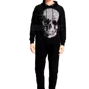 Nouveau design de sweats à capuche pour hommes avec strass, vêtements d'hiver pour hommes, sweats à capuche avec strass fabriqués au Pakistan - Product Image 3