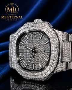 นาฬิกาหรู MB ETERNAL JEWELS ประดับเพชรโมอิสซาไนต์ ตัวเรือนโลหะผสมทรงสี่เหลี่ยม ขนาด 41 มม. หน้าปัดแบบอนาล็อก ตัวเลขโรมัน กลไกควอตซ์ Citizen - Product Image 4