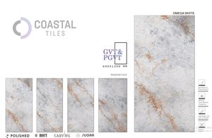 กระเบื้องปูพื้นแบบด้าน 9 มม. กระเบื้องพอร์ซเลนขัดเงา 600x1200 มม. / 24x48 ดีไซน์คลาสสิกทันสมัย เกรด A กระเบื้องทนไฟคุณภาพพรีเมียม - Product Image 2