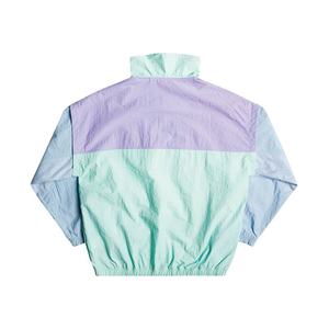 เสื้อแจ็คเก็ตกันลมไนลอน 100% สำหรับผู้หญิง แบบสั่งทำพิเศษ ทรงโอเวอร์ไซส์ คอสูง ซิปด้านหน้า เสื้อแจ็คเก็ตสปอร์ตลำลองสำหรับผู้หญิง สีบล็อก - Product Image 5