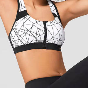 Sujetador deportivo de alto soporte para mujer con espalda cruzada ajustable y copas acolchadas para máxima comodidad y rendimiento - Product Image 5