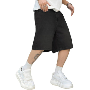 Vintage Acid Wash Denim Jorts Unisex Baggy Streetwear 100 Cotton Custom Logo <b>Shorts</b> Manufacturer - Product Image 1