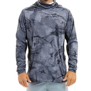 Vêtements de pêche respirants personnalisés en gros avec masque facial, sweat à capuche et chemise à manches longues UPF 50+ pour sports de plein air - Product Image 4