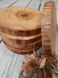 Posavasos de madera de nogal de haya, posavasos de madera de nuevo estilo, posavasos de café ecológico, posavasos de madera con asa para el hogar - Product Image 2