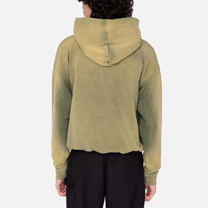 เสื้อฮู้ดดี้ผู้ชายสีพื้น ดีไซน์โดดเด่น ขายดี ผ้าฟลีซ กันลม ระบายอากาศได้ดี สไตล์ลำลอง สตรีทแวร์ ขายส่ง - Product Image 3