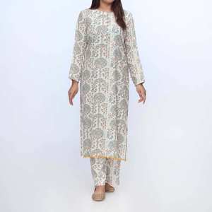 ชุดเสื้อและกางเกงผ้าไหมกริปขนาด2ชิ้น PW3096 - Product Image 3