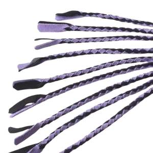 Real Leather Flogger Whip with Long Falls Reinforced Handle Base Steel Buckle 3.5cm Width - Product Image 4