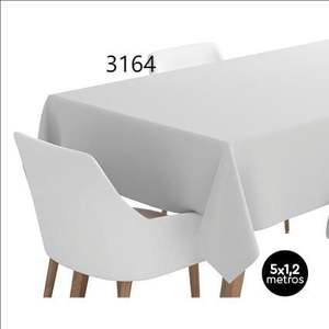 MANTEL FILM IMPERM ALIMENT BLANCO ROLLO 1,2X5M Manteles de Vinilo con Patrón Sólido, Técnicas No Tejidas para Uso Doméstico - Product Image 1