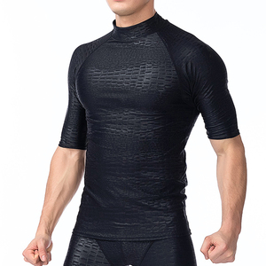 CLASSICAL TRENDS <b>Men's</b> Short Sleeve Rash Guard Black Quick Dry Breathable Spandex Polyester <b>Compression</b> <b>Shirt</b> - Product Image 2