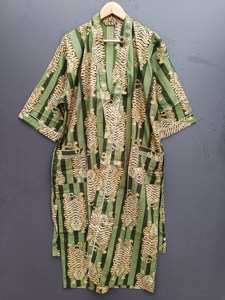 Indian cotton kimono handblocked kimono <b>robes</b> beach wear dress <b>women</b> dress cotton dress bridesmaid <b>robe</b> printed kimono - Product Image 4