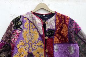 Chaqueta India Abrigo de mujer Chaqueta Bohemia Abrigos de algodón para mujer - Product Image 2