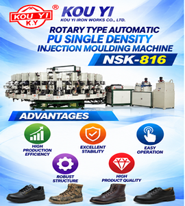 Machine de moulage par injection rotative automatique à densité unique pour PU, 16/20 stations, pour chaussures de travail en PU, chaussures de sécurité - Product Image 3