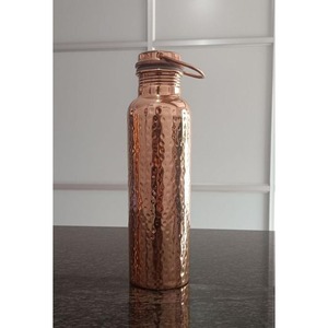 Luxury Pure <b>Copper</b> <b>Bottle</b> With Airtight Cap For Home Office Travel Picnic Gym And Outdoor Drinking Water Storage - Product Image 1