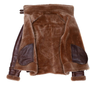 High Quality <b>Shearling</b> Leather <b>Jacket</b> Customized Logo Design Winter <b>Jacket</b> Fashion Clothing <b>Shearling</b> Leather <b>Jacket</b> <b>For</b> <b>Men</b> - Product Image 4