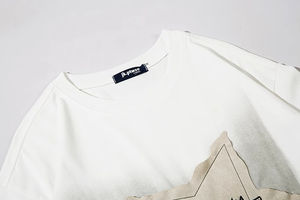 T-shirt en coton vintage, t-shirt oversize pour homme, t-shirt imprimé oversize unisexe personnalisé, été - Product Image 6