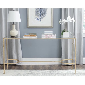 Mesa Consola de Acero Negra con Marco Abierto Contemporáneo para Apartamento, Dormitorio, Comedor, Sala de Estar, Decoración Interior Moderna, Nueva - Product Image 5