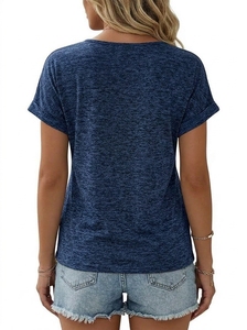 Stylish Women T Shirt Casual Short Sleeve <b>Top</b> Premium Cotton Fabric Comfortable Fit Fashion Clothing Wholesale - Product Image 2