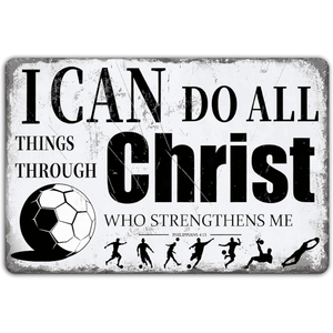 CIFbuy Insegna Vintage in Metallo a Tema Calcio, Decorazione per Soggiorno e Camera da Letto, Compatibile con il Servizio di Ritiro Temu - Product Image 1