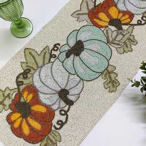Tapete/Alfombra Bohemia Premium Hecha a Mano de Poliéster y Algodón para Bodas, Fiestas y Celebraciones - Decoración de Mesa Ecológica, Reutilizable y Lavable - Product Image 4