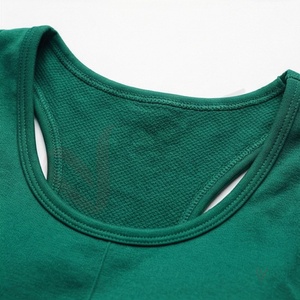 <b>Women</b> Seamless Green Scoop Neck Crop Top High Waist <b>Leggings</b> 2 Piece Yoga Set - Product Image 4