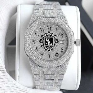 Montre de luxe carrée à quartz en acier inoxydable, style hip-hop, très demandée, étanche, pour fêtes, vente en gros - Product Image 1