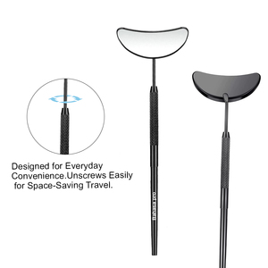 High Quality Stainless Steel Half Moon Eyelash <b>Mirror</b> for Professional Beauty Salon Lash <b>Mirror</b> by Lashes by Bahasa Pro - Product Image 5