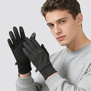 Gants de course tactiles personnalisés antidérapants en gel de silicone, doublure polaire thermique chaude pour l'hiver – Vente Flash - Product Image 6