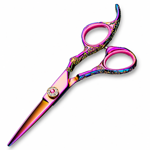 NYBL-55 5.5inch Straight <b>Left</b>-<b>handed</b> <b>Scissors</b> JAPAN 440C Sharp 58-59HRC Hardness Stainless Steel Handle Barber Shears Hair 28 - Product Image 4
