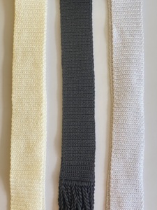 Cinturón Artesanal de Rayón Viscosa Estilo Vintage para Rituales, 2 Pulgadas de Ancho, Negro/Blanco, Gartel Tejido a Mano, KUSHANG TEXTILE Gujarat - Product Image 6
