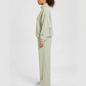 Custom Logo <b>Women's</b> Nylon Windbreaker Half Zip jacket & <b>Pant</b> 2 Piece <b>Women's</b> Tracksuits Lightweight Sportswear <b>Women</b> <b>Sweat</b> Suits - Product Image 5