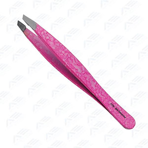 Instrumento de belleza profesional al por mayor, pinzas clásicas para cejas con punta inclinada, pinzas de precisión de acero inoxidable duradero. - Product Image 2