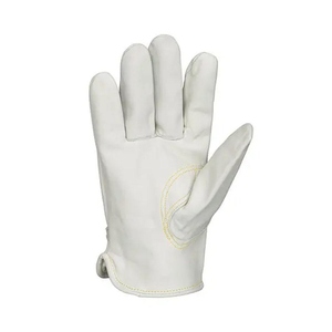 Premium Quality Cowhide Grain Leather <b>Driver</b> <b>Gloves</b> Heavy Duty Work Protection Abrasion Resistant Household Gardening <b>Gloves</b> - Product Image 3