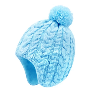 Gorros de punto unisex con diseño de calavera de dibujos animados, forro de satén, gruesos, holgados, con pompón de piel sintética, diseño dibujado a mano, acanalados, para invierno - Product Image 1