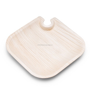 Plateau à vin en feuille de palmier Areca biodégradable et durable 21CMS Plats et assiettes en céramique compostables - Product Image 1
