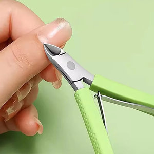 Cuticle Nail Nipper Pink Silicone Cuticle Nipper For Nail Salon Use Finger Nail Cuticle Scissors Toe Nail Clippers - Product Image 2