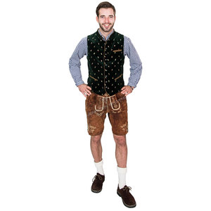 Pantalones cortos bávaros Lederhosen personalizados de fábrica con tirantes para hombre, talla grande, ligeros, 100% cuero de vaca. - Product Image 2