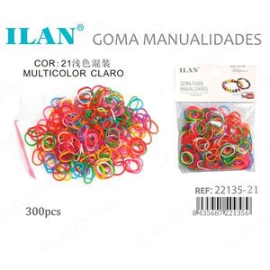 ILAN Gomma per Artigianato Multicolore Chiaro 300 Pezzi per Lavori Creativi - Product Image 3