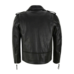 High Quality Autumn Winter Men's Casual Zipper <b>Leather</b> <b>Jacket</b> Men <b>Long</b> Sleeve <b>Leather</b> Fashion <b>Jacket</b> For Men - Product Image 3