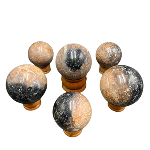 Esfera de Piedra Natural de Raíz de Palma de 3-5 cm, Bola de Cristal Decorativa Única para Decoración del Hogar - Product Image 4