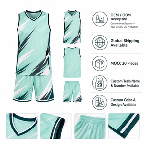 Ensemble de shorts de basket-ball unisexe personnalisés, légers, uniforme d'équipe, vente en gros directe d'usine pour les matchs, les entraînements et les sports - Product Image 3