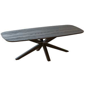 Juego de Comedor Moderno con 6 Sillas de Terciopelo Azul, Mesa de Madera con Respaldo Sólido, Diseño de Mediados de Siglo para Muebles de Hogar - Product Image 2