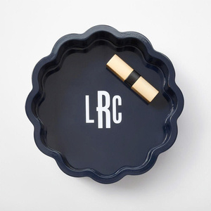New Arrival Premium Lacquer Tray Handmade Decorative Serving Tray For Home Decor Mini Round Decorative Tray - Product Image 1