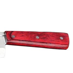 Cuchillo de Carnicero de Acero Inoxidable con Mango Rojo, Hoja Larga, Resistente, para Cortar Carne, Cuchillo de Cocina Profesional para Rebanar - Product Image 4