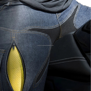 Black Denim <b>Pant</b> Men High Quality <b>Padding</b> Protective Winter Motorcycle Biker Jean for Lining Breathable Ripped Jeans OEM - Product Image 4