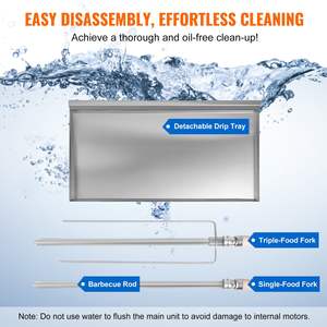 Machine à shawarma à 5 broches, gril vertical à gaz à 2 brûleurs, four de cuisine pour restaurant à domicile, pour poulet, kebab, rôtisserie - Product Image 4