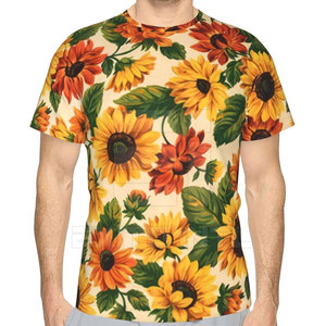 เสื้อยืดผู้ชายขายส่ง ลายพิมพ์เรียบง่าย สวมใส่สบาย ระบายอากาศได้ดี ทรงหลวม คุณภาพสูง ผ้าฝ้าย 100% รับสั่งทำ - Product Image 5